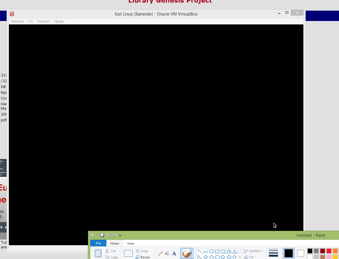 Virtualbox black screen on boot windows 7